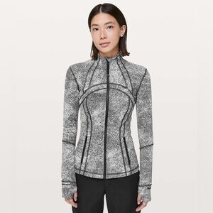 Lululemon Define Jacket Luon - Spray Jacquard White Black